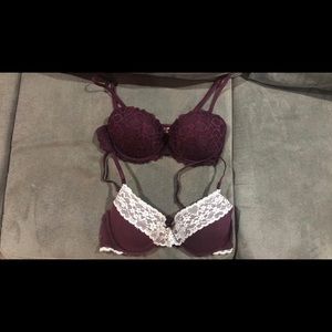 PINK bra and Aerie bra